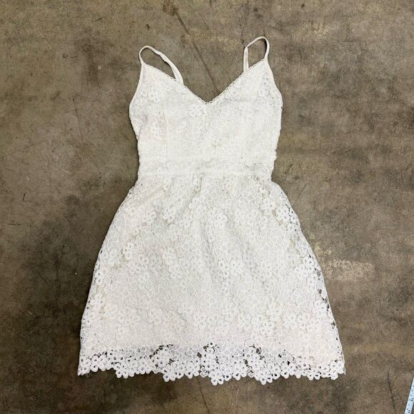 Abercrombie & fitch lacey white mini dress - Picture 2 of 7